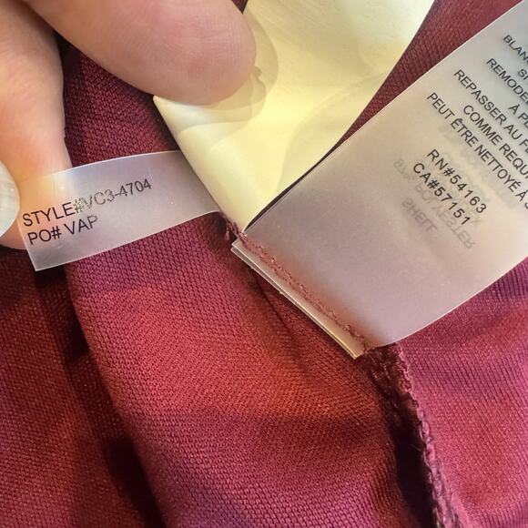 Vince Camuto Ruched Mesh Midi Bodycon Dress Long Sleeve Multi Size16 NWOT - Picture 9 of 12